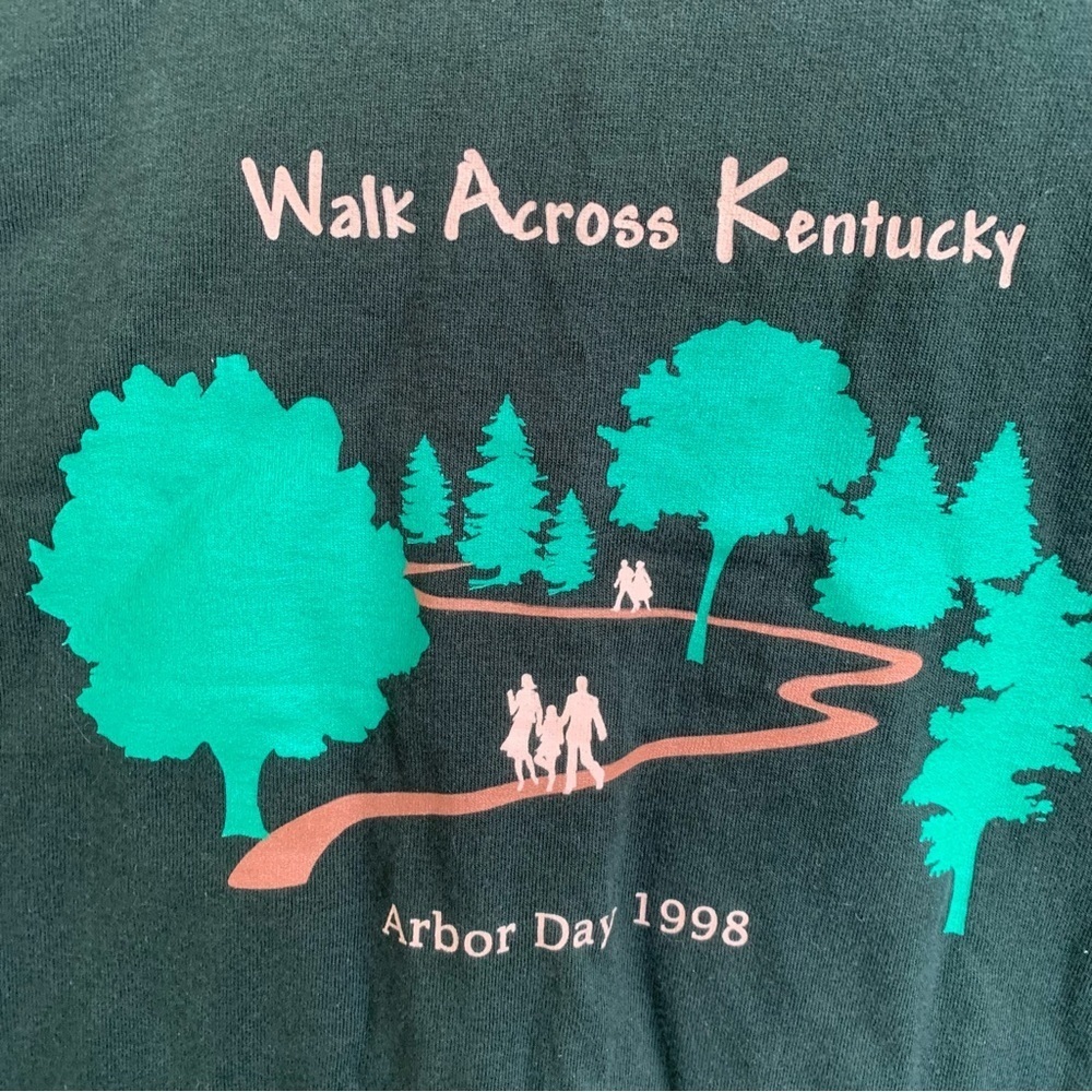 Vintage Walk Across Kentucky Arbor Day 1998 Tee Shirt Mens Adult Size XL 90s